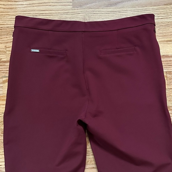Betabrand Jett Dress Yoga Skinny Pants Faux Leather Cranberry Size XXL - Picture 10 of 13